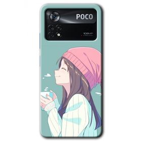 Poco X4 Pro Happy Girl Baskılı Uyumlu Silikon Kılıf