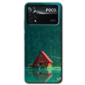 Poco X4 Pro House In Woods Baskılı Uyumlu Silikon Kılıf