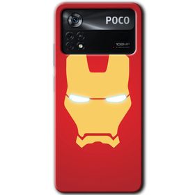 Poco X4 Pro İronMan Baskılı Uyumlu Silikon Kılıf