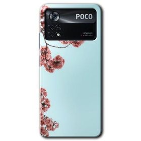 Poco X4 Pro Japon Çiçeği Baskılı Uyumlu Silikon Kılıf