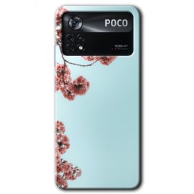 Poco X4 Pro Japon Çiçeği Baskılı Uyumlu Silikon Kılıf
