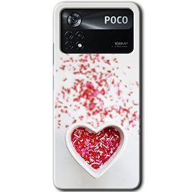 Poco X4 Pro Kalpli Şekerleme Baskılı Uyumlu Silikon Kılıf