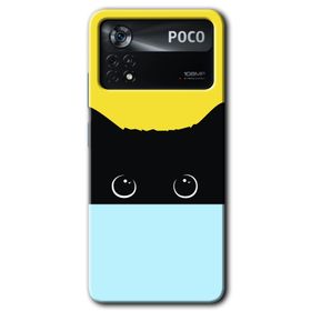Poco X4 Pro Kara Kedi Baskılı Uyumlu Silikon Kılıf