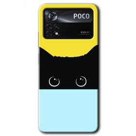 Poco X4 Pro Kara Kedi Baskılı Uyumlu Silikon Kılıf