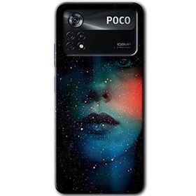 Poco X4 Pro Karanlık Kadın Baskılı Uyumlu Silikon Kılıf