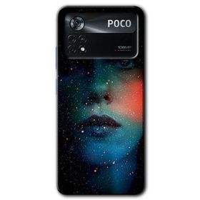 Poco X4 Pro Karanlık Kadın Baskılı Uyumlu Silikon Kılıf