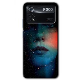 Poco X4 Pro Karanlık Kadın Baskılı Uyumlu Silikon Kılıf