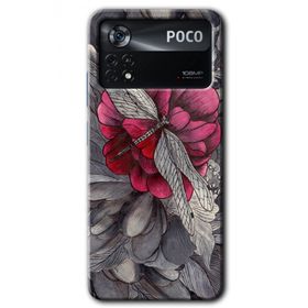 Poco X4 Pro kelebek Ömrü Baskılı Uyumlu Silikon Kılıf