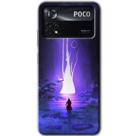 Poco X4 Pro Wanderer Silhouette Baskılı Uyumlu Silikon Kılıf