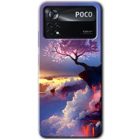 Poco X4 Pro Wash Red Wall Baskılı Uyumlu Silikon Kılıf