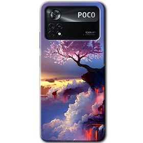 Poco X4 Pro Wash Red Wall Baskılı Uyumlu Silikon Kılıf