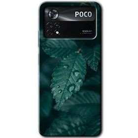 Poco X4 Pro Yağmurlu Yaprak Baskılı Uyumlu Silikon Kılıf