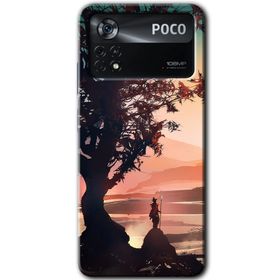 Poco X4 Pro Yalnız Savaşcı Baskılı Uyumlu Silikon Kılıf