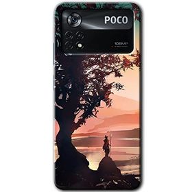 Poco X4 Pro Yalnız Savaşcı Baskılı Uyumlu Silikon Kılıf
