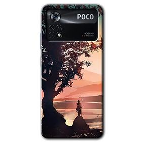 Poco X4 Pro Yalnız Savaşcı Baskılı Uyumlu Silikon Kılıf