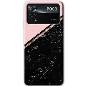 Poco X4 Pro Yarım Mermer Baskılı Uyumlu Silikon Kılıf