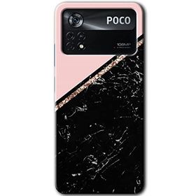 Poco X4 Pro Yarım Mermer Baskılı Uyumlu Silikon Kılıf