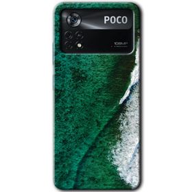Poco X4 Pro Yeşil Okyanus Baskılı Uyumlu Silikon Kılıf