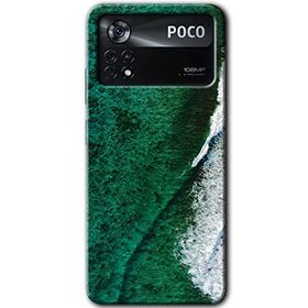 Poco X4 Pro Yeşil Okyanus Baskılı Uyumlu Silikon Kılıf