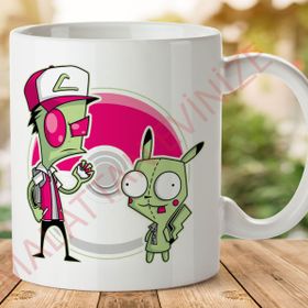 Pogırmon Invader Zim Pokemon Baskılı Kupa