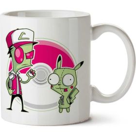 Pogırmon Invader Zim Pokemon Baskılı Kupa