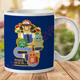 Pokemon Ash And Chums Baskılı Kupa