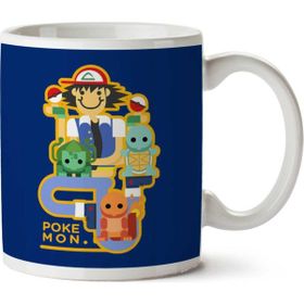 Pokemon Ash And Chums Baskılı Kupa