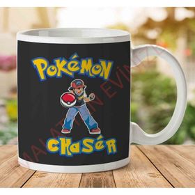 Pokemon Chaser Ash Baskılı Kupa