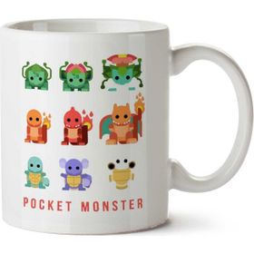 Pokemon Flat Design Pocket Monster Baskılı Kupa