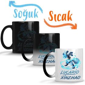 Pokemon Go Pikachu Lucario Sihirli Porselen Kupa