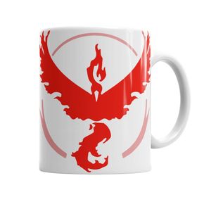 Pokemon Go Valor Kırmızı Takım Porselen Kupa Bardak