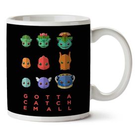 Pokemon Gotta Catch Em All Flat Face Baskılı Kupa