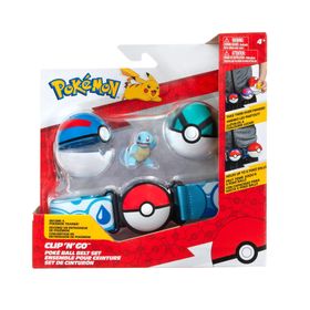 Pokemon PKW3161 Clip 'n' Go Pokeball Kemer ve Figür Seti