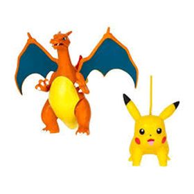 Pokemon PKW3459 Battle Charizard ve Pikachu 2'li Figür