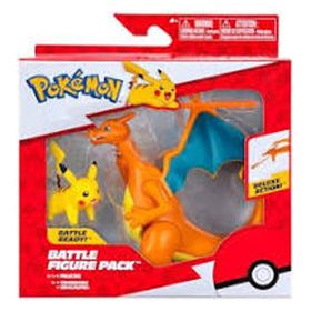 Pokemon PKW3459 Battle Charizard ve Pikachu 2'li Figür