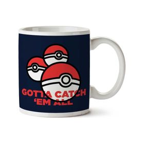 Pokemon Poke Balls Gotta Catch Em All Baskılı Kupa