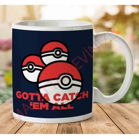 Pokemon Poke Balls Gotta Catch Em All Baskılı Kupa