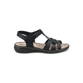 Polaris 158589 Siyah Ortopedik Kadın Sandalet