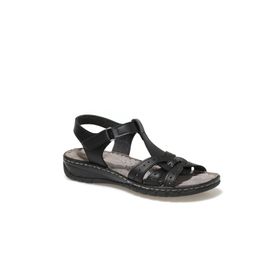 Polaris 158589 Siyah Ortopedik Kadın Sandalet