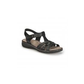 Polaris 158589 Siyah Ortopedik Kadın Sandalet