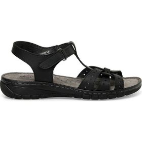 Polaris 158589.Z4FX Siyah Kadın Comfort Sandalet