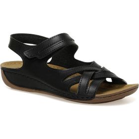 Polaris 164343.Z3FX Siyah Kadın Comfort Sandalet