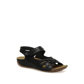 Polaris 164343.Z3FX Siyah Kadın Comfort Sandalet