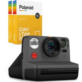 Polaroid Now Siyah Instant Dijital Fotoğraf Makinesi + Hediye Seti