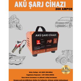 Polat 12V 10-200A Akü Şarj Cihazı