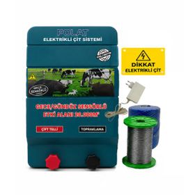 Polat Eko 220V 1000 mt 10-15 Dönüm Adaptörlü Elektrikli Çit