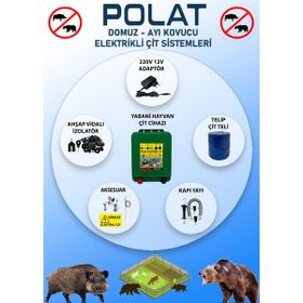 Polat Eko 220V 1000 mt 10-15 Dönüm Adaptörlü Elektrikli Çit