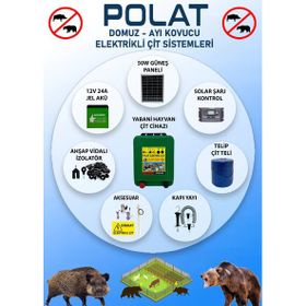 Polat Eko 500 mt 5-10 Dönüm Güneş Panelli Elektrikli Çit