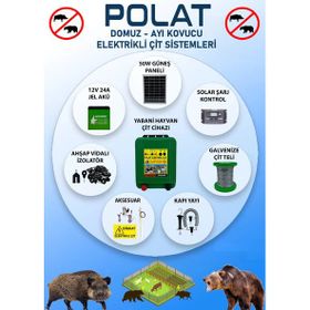 Polat Pro 1000 mt 10-15 Dönüm Güneş Panelli Elektrikli Çit