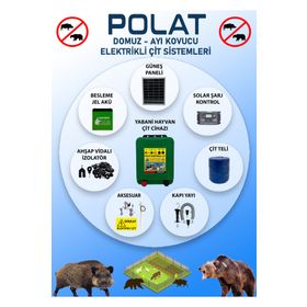 Polat Pro 2000 mt 20-25 Dönüm Güneş Panelli Elektrikli Çit